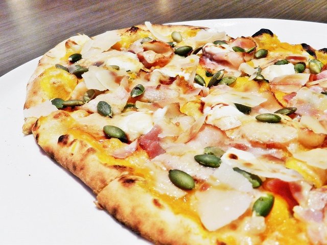 Pumpkin And Bacon Flat Bread