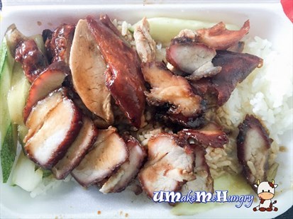 Roasted Duck & Char Siew Rice - $4