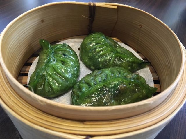 spinach mushroom dumpling
