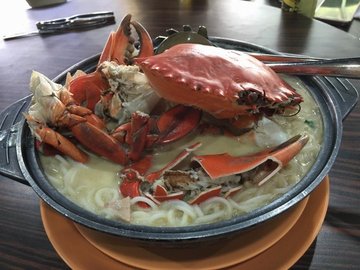 crab beehoon soup