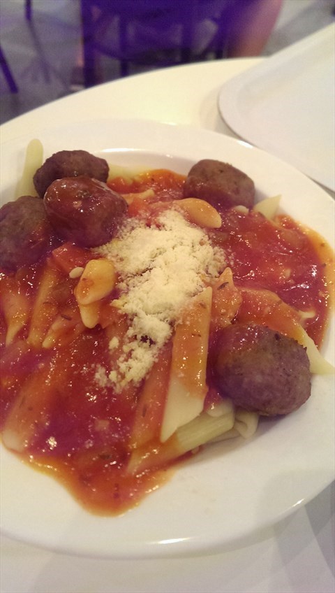 Organic Penne with Meatballs