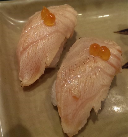Aburi Salmon Belly Sushi