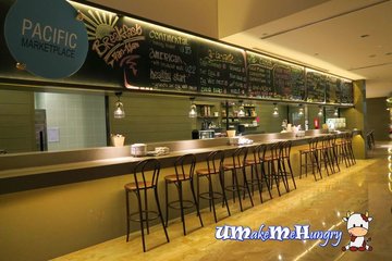 Counter with Menu on Chalk board