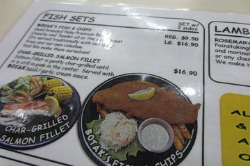 Botak Jones Menu