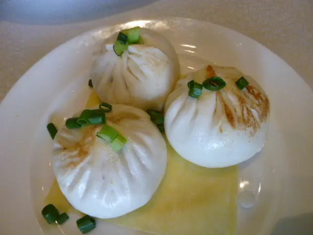 Pan fried Vegetable pork bun