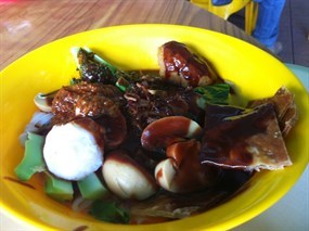 Loyang Fried Bee Hoon . Porridge . Yong Tau Fu