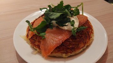 Rosti with Smoked Salmon