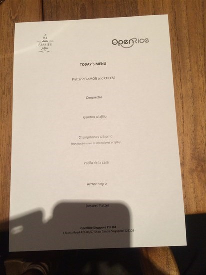 Today's Menu - It boasts a full-fledged menu of Spanish home-style dishes and desserts.