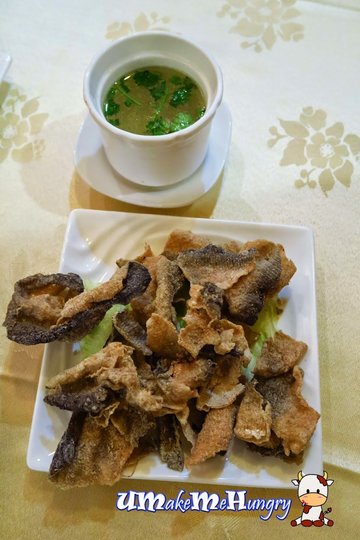 Deep-fried Fish Skin with Superior Stock - $12.80 (Small)