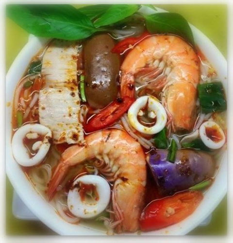 Fermented Viet Vermicelli Seafood Noodle Soup