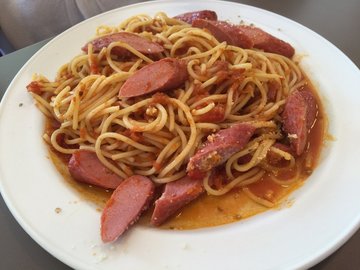 Pasta with sausage