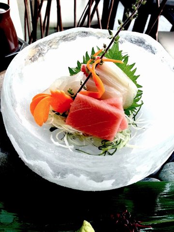Sashimi in Ice Bowl
