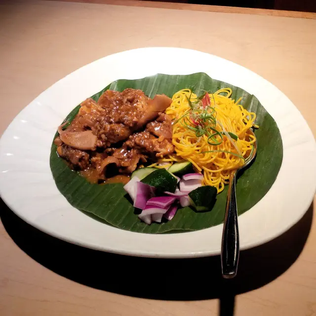 Satay Seafood Angel Hair Pasta