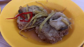 slated fish with minced pork