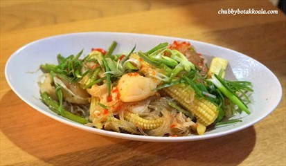 Stir Fried Mixed Seafood Glass Noodle