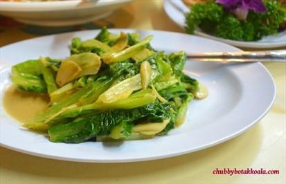 Romaine Lettuce Stir Fried with Fermented Beancurd