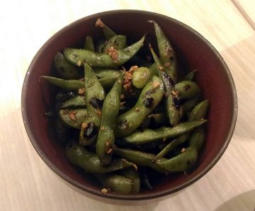 Edamame No Kin Garikku Itame – stir fried Japanese soybean with crispy garlic