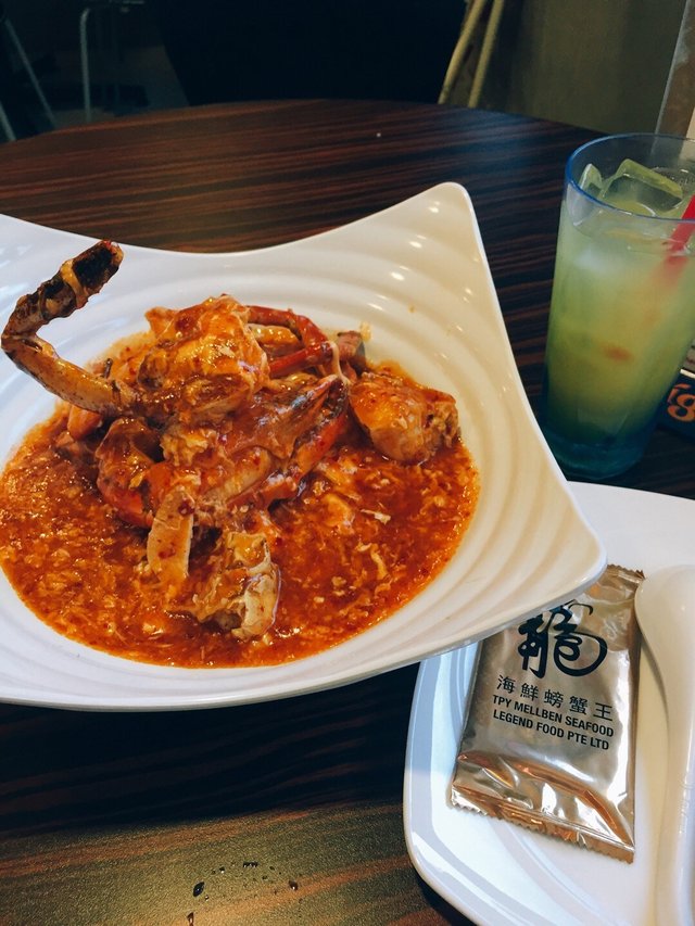 辣椒蟹唔算太辣,辣椒汁酸酸甜甜