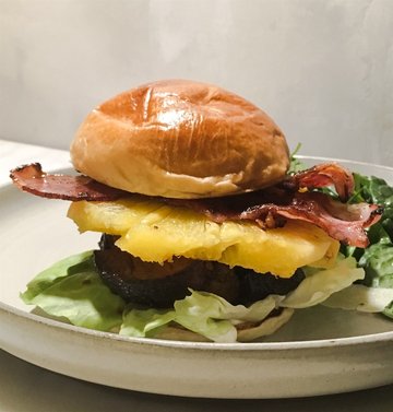 Roasted Sriracha Pork Burger