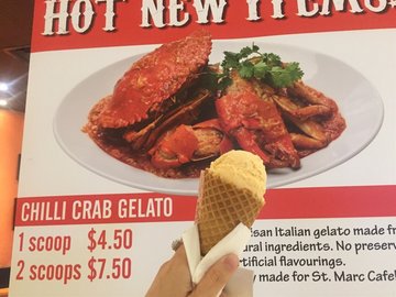 Chili  crab  ice  cream