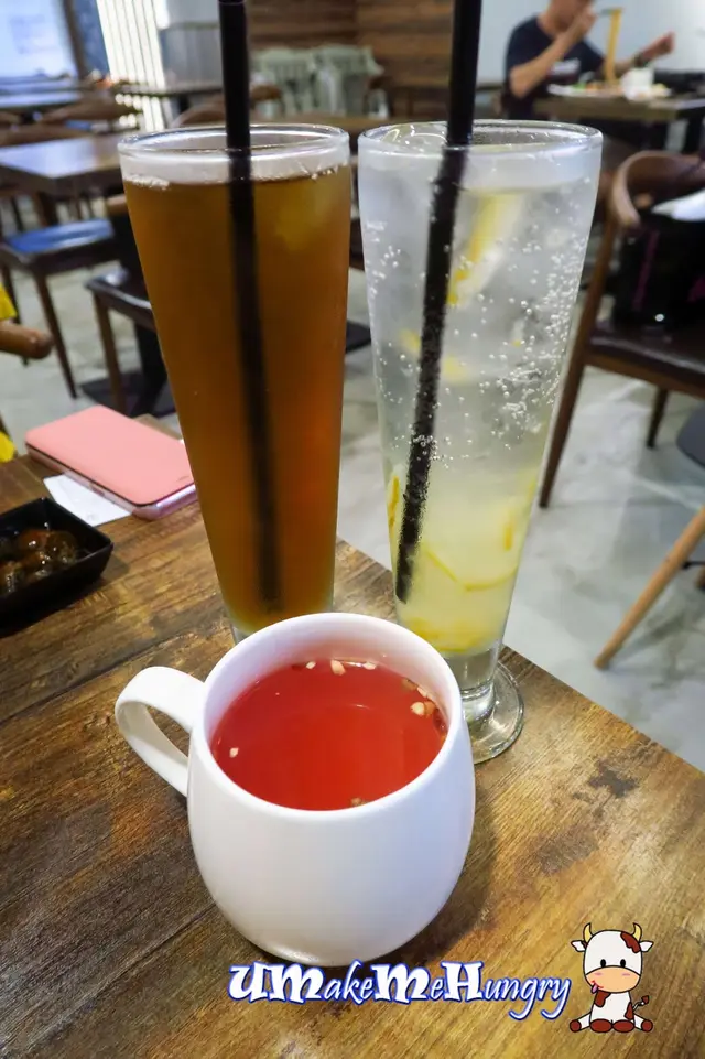 Citron Soda - $5.50, Omijacha - $5 and Boricha - $2.50 