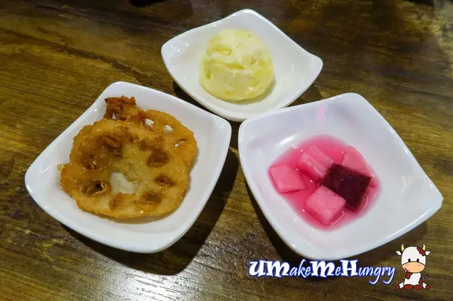 Refillable side dishes 