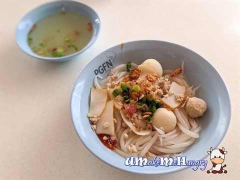 Signature Fishball Minced Meat Noodles 招牌鱼圆肉脞面 - $3 / $4 / $5