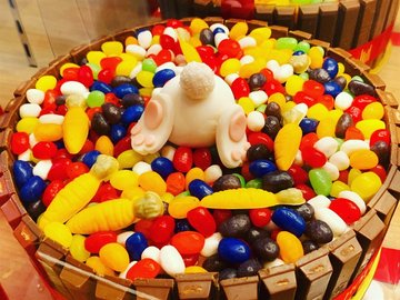 Hiding Bunny Oreo Cheesecake