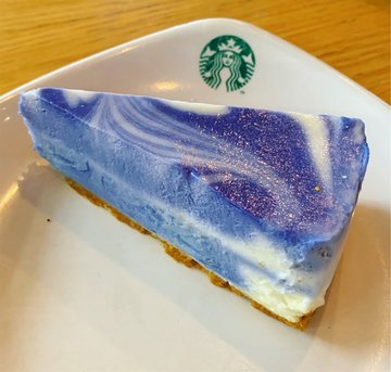 Coconut Blue Pea Cheesecake