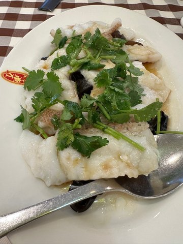 云耳蒸斑片 Steamed Garoupa Fillet with Black Fungus