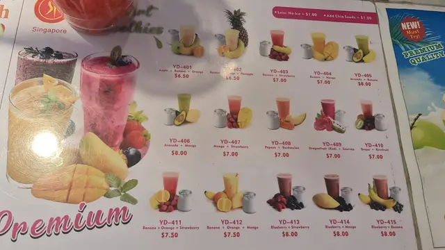Sf Fuits Menu SF Fruits & Juices - Singaporean Juices in Serangoon Serangoon Nex ...