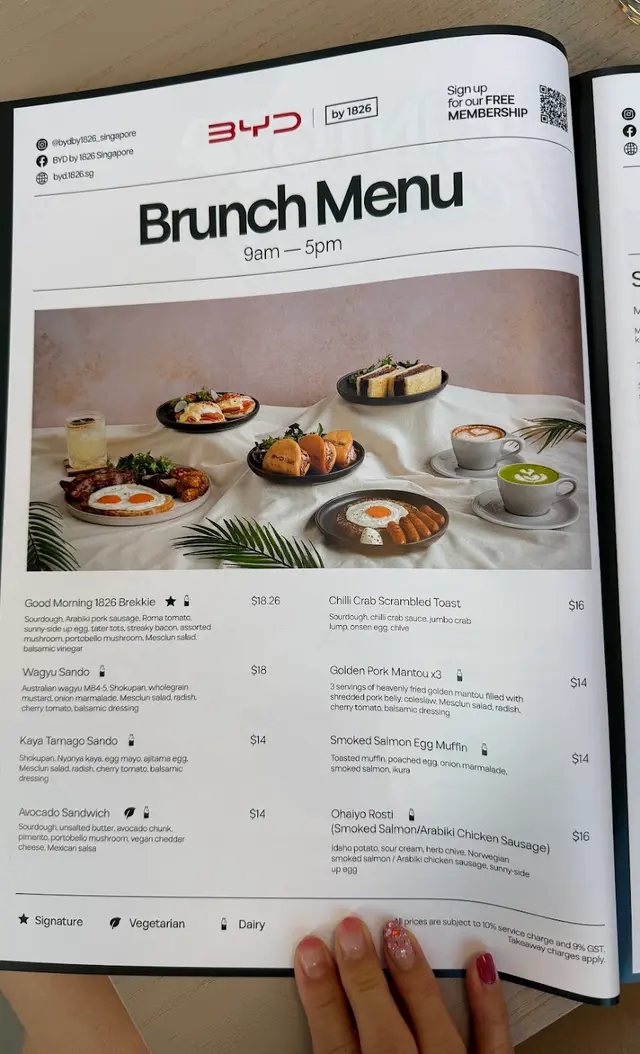 Byd Menu BYD by 1826 - Western Variety Seafood Restaurant in Balestier Singapore ...