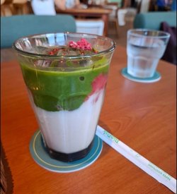 Strawberry Matcha Latte