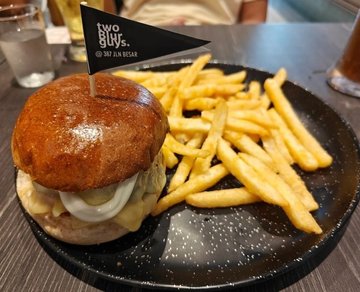 TBG's signature burger 